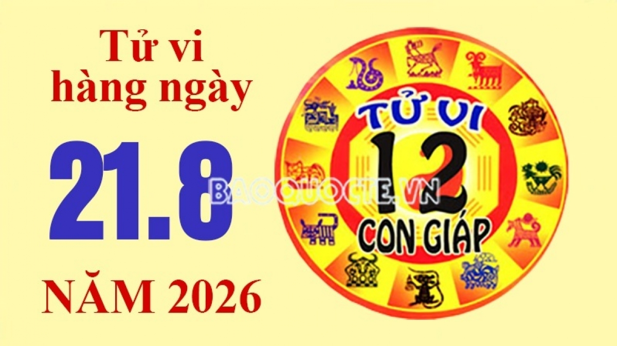 Tử vi hôm nay, xem tử vi 12 con giáp hôm nay ngày 21/8/2026: Tuổi Tuất tài chính hao hụt