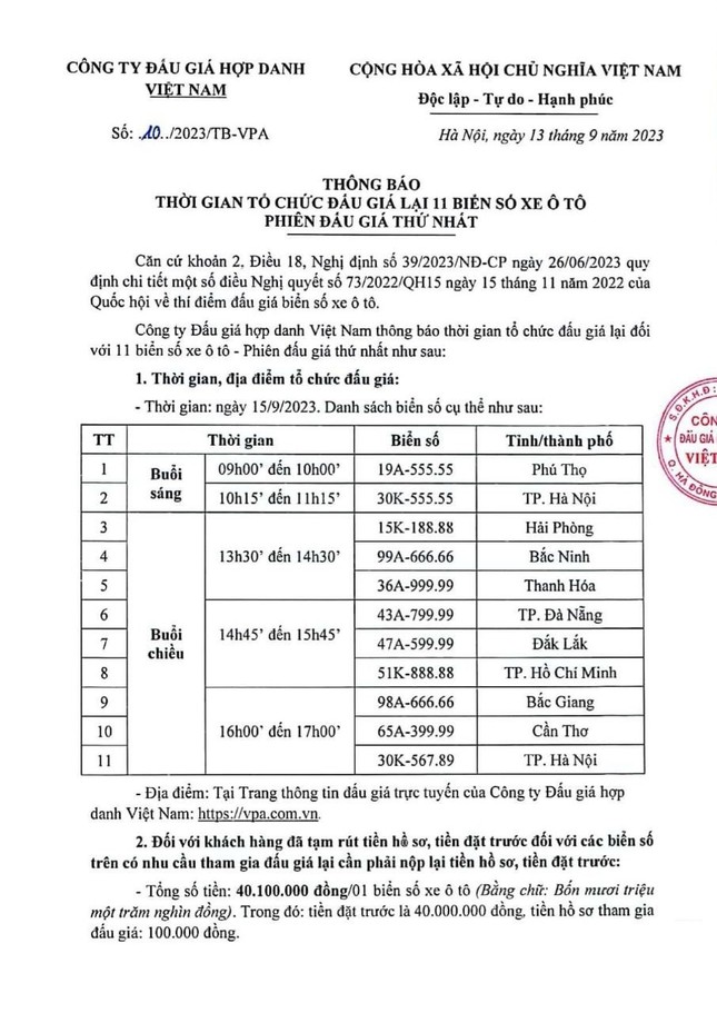 Biển số 30K.55555, tr&uacute;ng đấu gi&aacute; gần 14,2 tỷ đồng ảnh 2