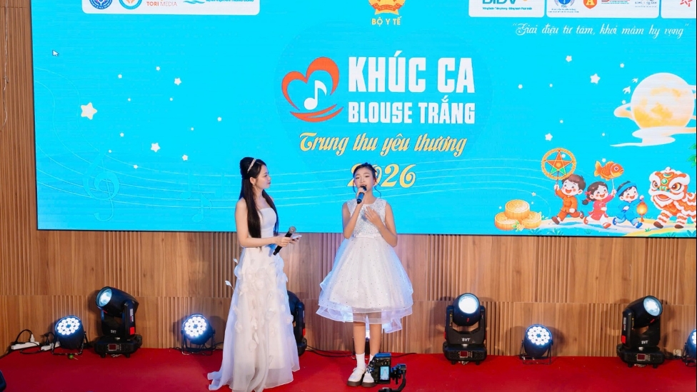 Rộn ràng và ấm áp Chương trình Nghệ thuật thiện nguyện “Khúc ca Blouse trắng – Trung thu yêu thương 2026” tại Bệnh viện Nhi Trung Ương