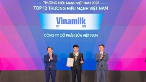 Vinamilk- Doanh nghiệp F&amp;B duy nhất được vinh danh Top 10 thương hiệu mạnh Việt Nam 2025
