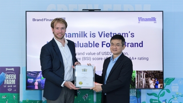 Vinamilk gia nhập nhóm 5% thương hiệu mạnh nhất toàn cầu