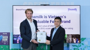 Vinamilk gia nhập nhóm 5% thương hiệu mạnh nhất toàn cầu