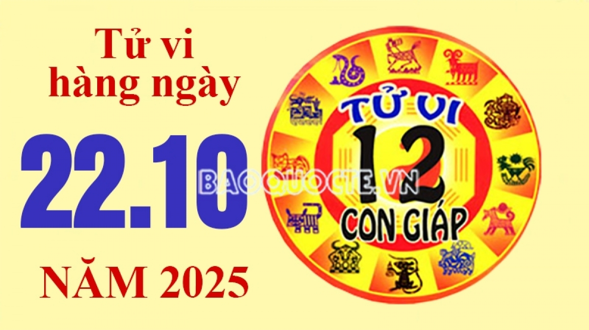 Tử vi hôm nay, xem tử vi 12 con giáp hôm nay ngày 22/10/2025: Tuổi Thìn làm ăn thuận lợi Tử vi hôm nay, xem tử vi 12 con giáp hôm nay ngày 22/10/2025: Tuổi Thìn làm ăn thuận lợi