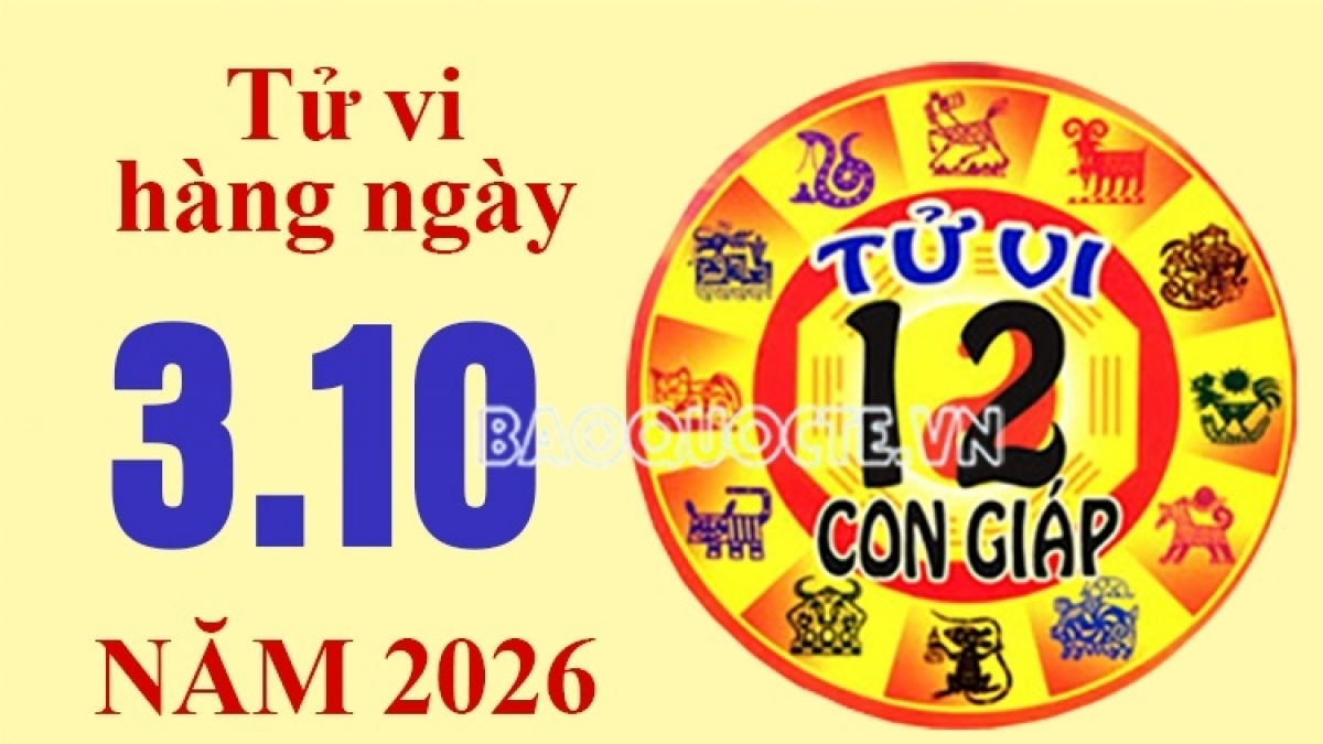 Tử vi hôm nay, xem tử vi 12 con giáp hôm nay ngày 3/10/2026: Tuổi Tỵ tài lộc gia tăng