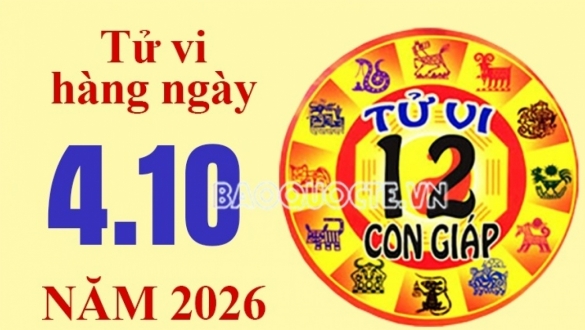 Tử vi hôm nay, xem tử vi 12 con giáp hôm nay ngày 4/10/2026: Tuổi Hợi tình cảm mâu thuẫn