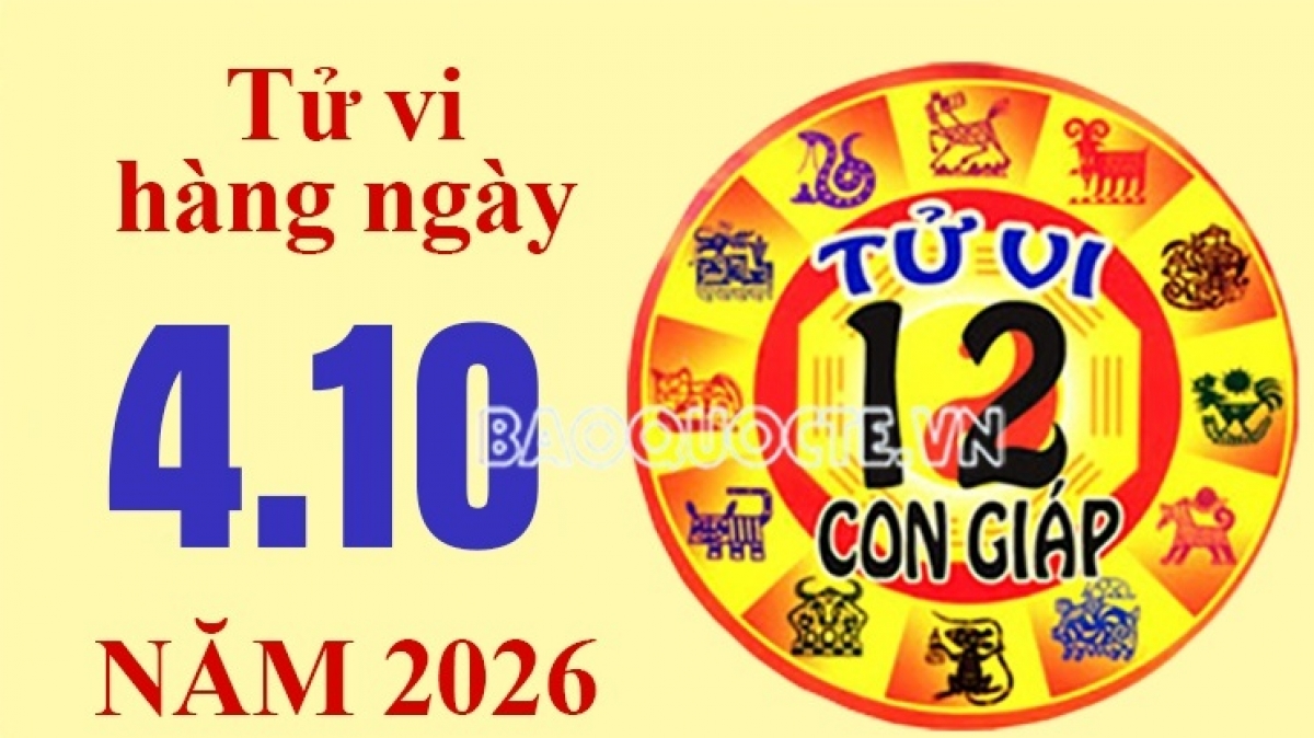 Tử vi hôm nay, xem tử vi 12 con giáp hôm nay ngày 4/10/2026: Tuổi Hợi tình cảm mâu thuẫn