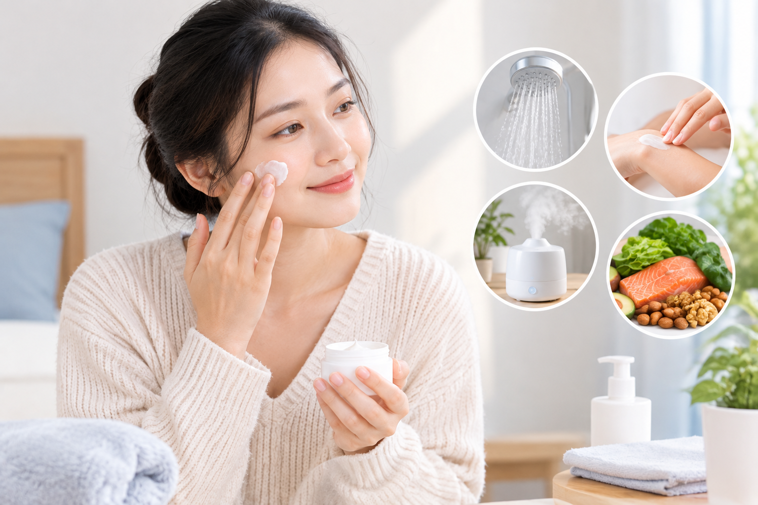 Cách chăm sóc da khô ngứa khi trời hanh khô