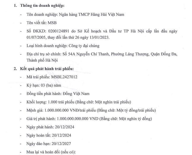 Ngân hàng MSB Ngân hàng MSB