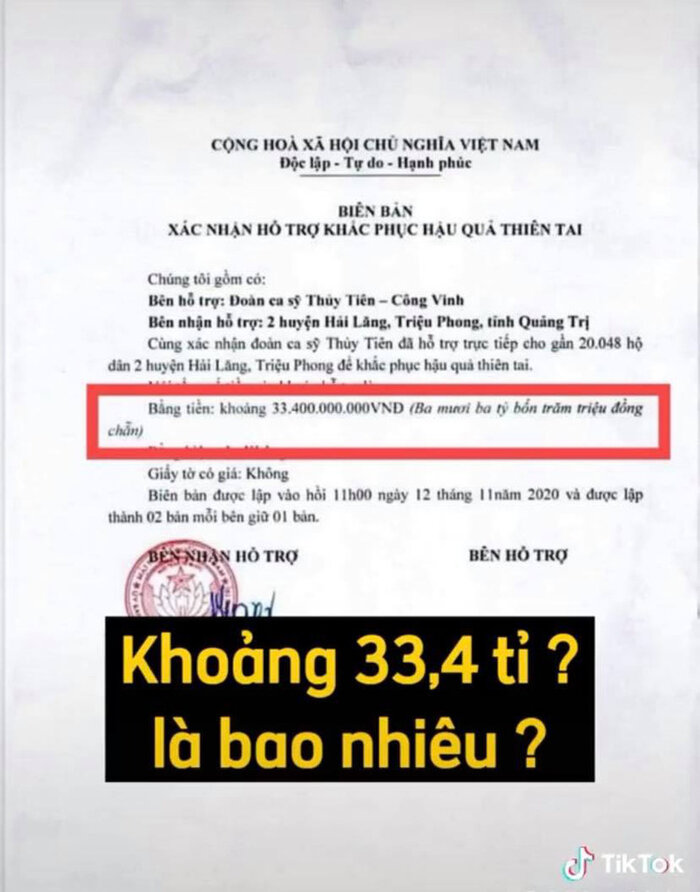 Thủy Tiên tung giấy xác nhận làm từ thiện ở địa phương, netizen soi hàng loạt chi tiết chưa minh bạch? Ảnh 3