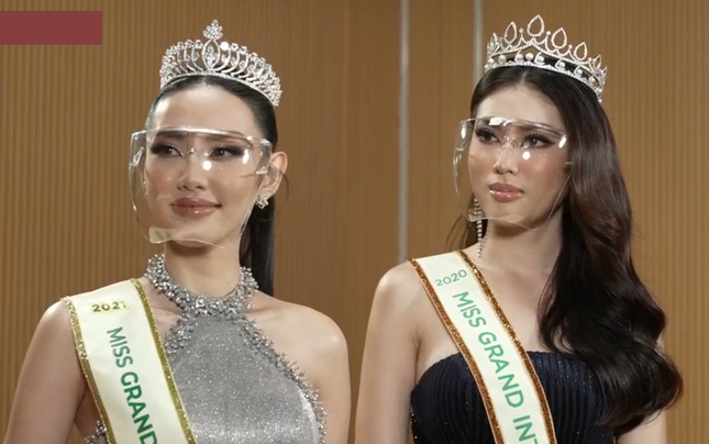 Thuỳ Ti&ecirc;n khoe d&aacute;ng sexy, 'bắn' tiếng Th&aacute;i trong buổi nhận sash Miss Grand Vietnam 2021 ảnh 3