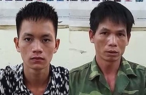 Ma Văn Thư và Ma Văn Thanh tại cơ quan Công an. Ảnh: Công an cung cấp Ma Văn Thư và Ma Văn Thanh tại cơ quan Công an. Ảnh: Công an cung cấp